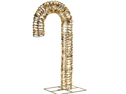 Hot Beliani Decorazione per esterni LED NORRESO Bastoncino di zucchero 74 cm Oro