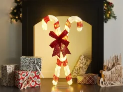 Online Beliani Decorazione per esterni LED OLASVIK 90 cm Bianco Rosso