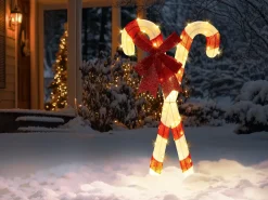 Online Beliani Decorazione per esterni LED OLASVIK 90 cm Bianco Rosso