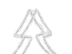 New Beliani Decorazione per esterni LED OLBOAN Albero di Natale 34 cm Bianco