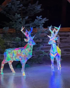 New Beliani Decorazione per esterni LED POLARIS Renna 90 cm Multicolore