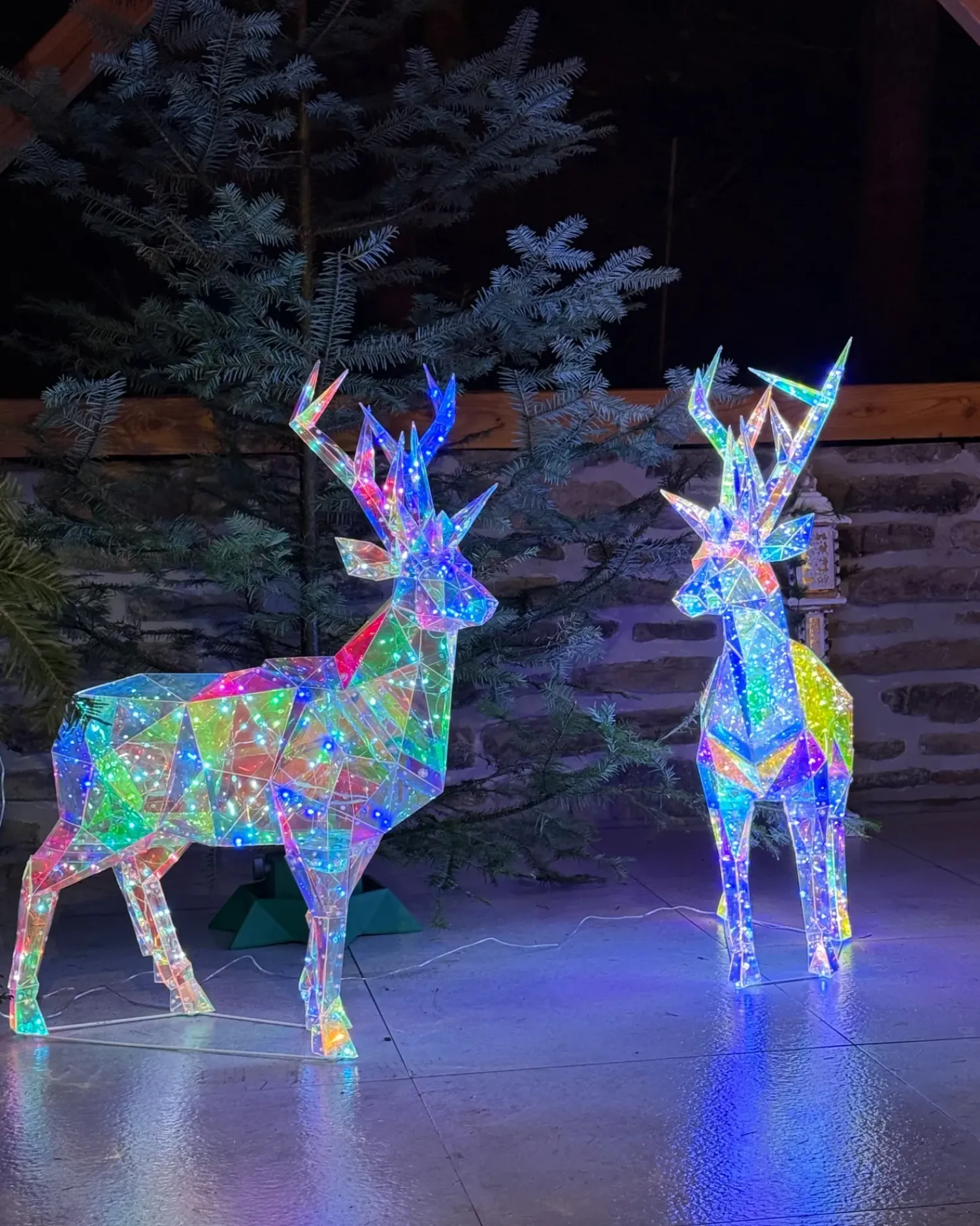 New Beliani Decorazione per esterni LED POLARIS Renna 90 cm Multicolore