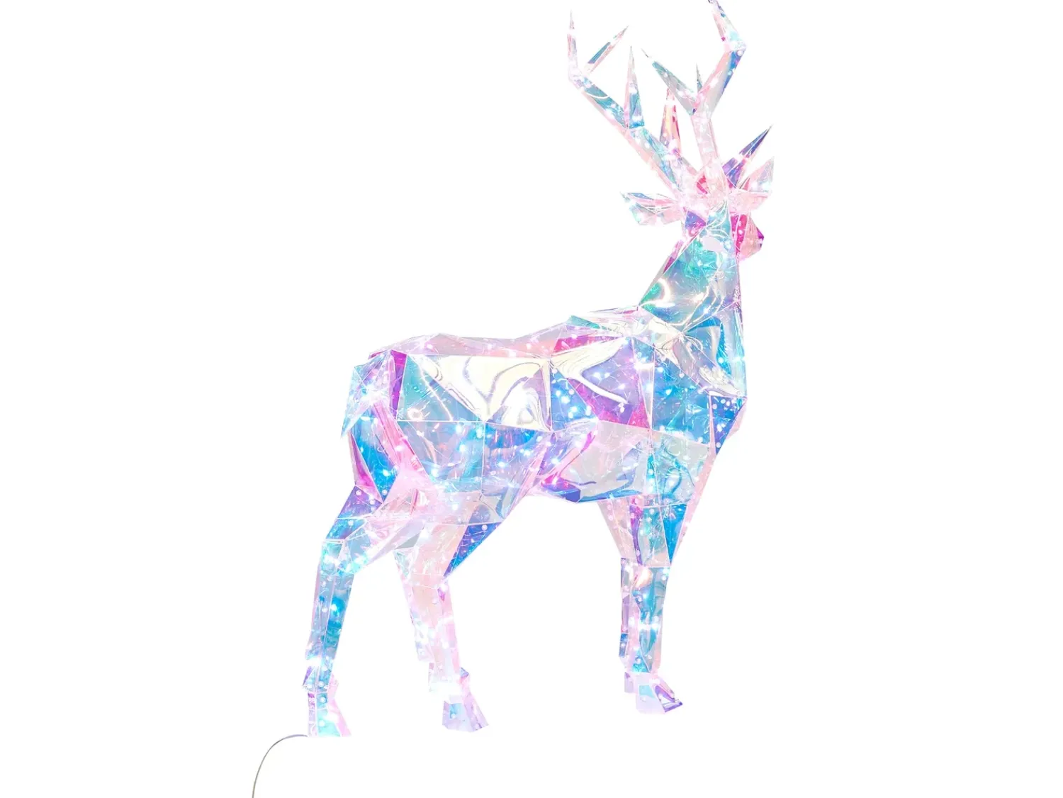 New Beliani Decorazione per esterni LED POLARIS Renna 90 cm Multicolore
