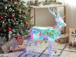 New Beliani Decorazione per esterni LED POLARIS Renna 90 cm Multicolore