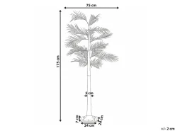 Hot Beliani Decorazione per esterni LED PALJAVESI Albero 175 cm Oro Oro Verde