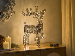 New Beliani Decorazione per esterni LED RAVSJON Renna 58 cm Nero