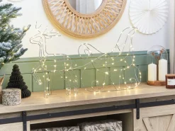 Best Beliani Decorazione per esterni LED SAIJA Renna 46 cm Argento