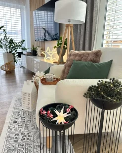 Online Beliani Decorazione per esterni LED SIMO Stella 31 cm Bianco