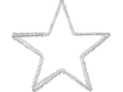 Online Beliani Decorazione per esterni LED SIMO Stella 31 cm Bianco