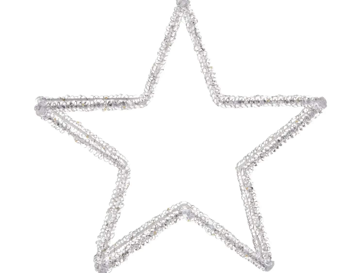 Online Beliani Decorazione per esterni LED SIMO Stella 31 cm Bianco