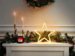 Online Beliani Decorazione per esterni LED SIMO Stella 31 cm Bianco