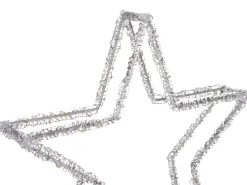 Online Beliani Decorazione per esterni LED SIMO Stella 31 cm Bianco