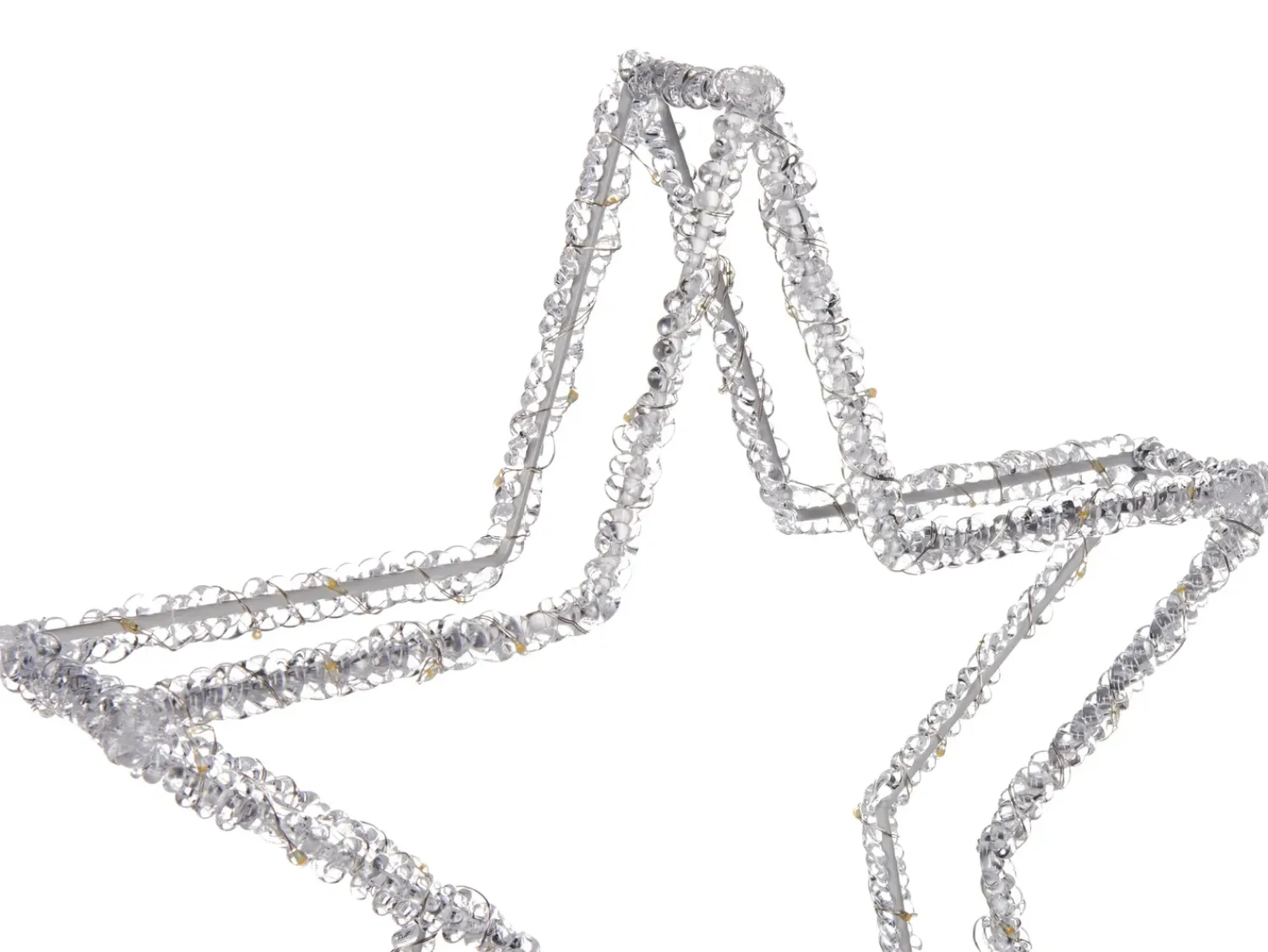 Online Beliani Decorazione per esterni LED SIMO Stella 31 cm Bianco