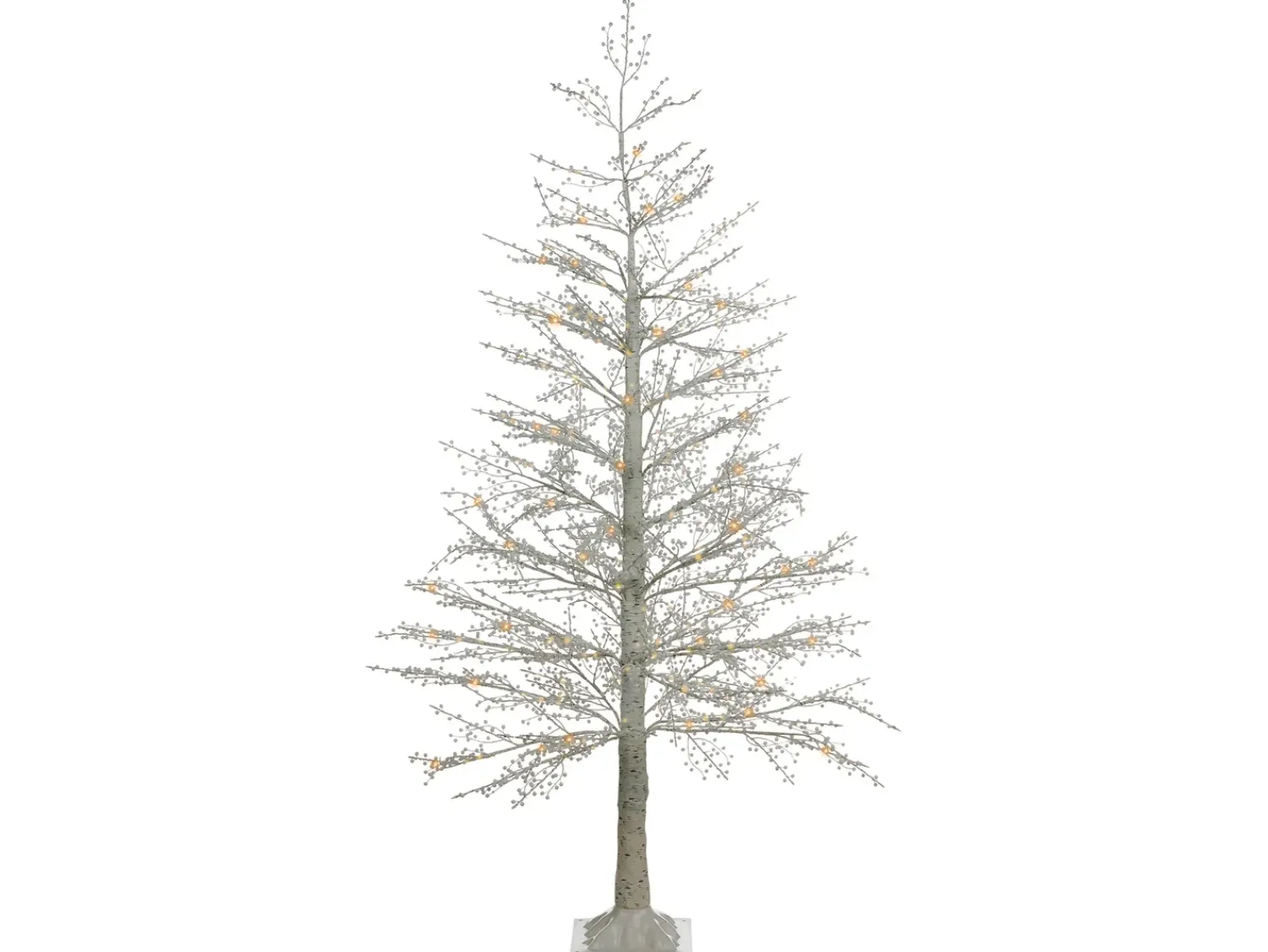 Hot Beliani Decorazione per esterni LED SUONTEE Albero di Natale 180 cm Bianco