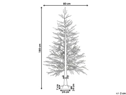 Hot Beliani Decorazione per esterni LED SUONTEE Albero di Natale 180 cm Bianco