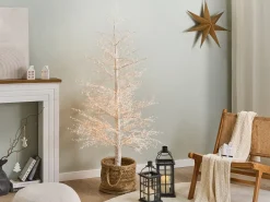 Hot Beliani Decorazione per esterni LED SUONTEE Albero di Natale 180 cm Bianco