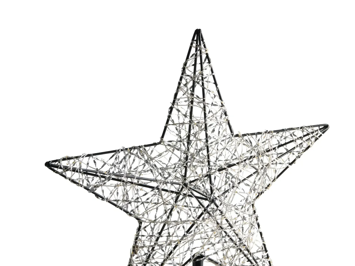 Best Beliani Decorazione per esterni LED SANNAN Stella 110 cm Nero