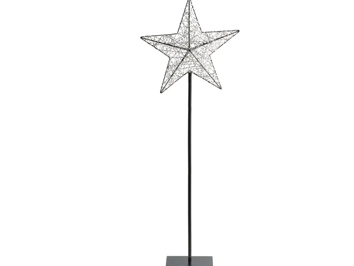 Best Beliani Decorazione per esterni LED SANNAN Stella 110 cm Nero