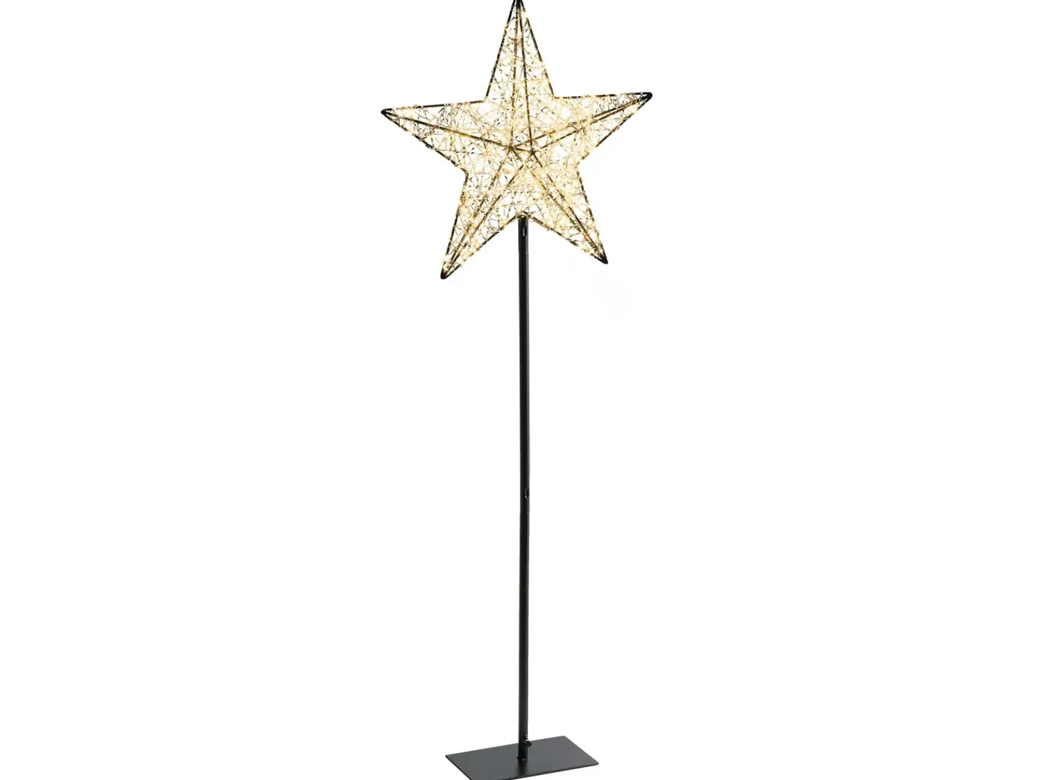 Best Beliani Decorazione per esterni LED SANNAN Stella 110 cm Nero