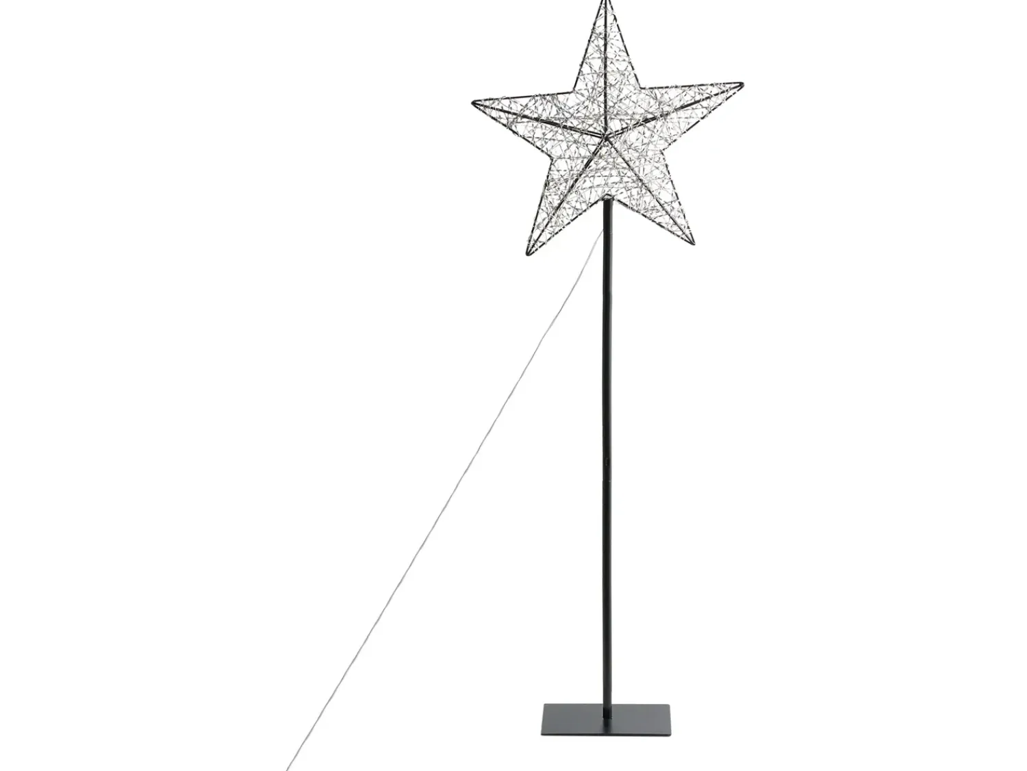 Best Beliani Decorazione per esterni LED SANNAN Stella 110 cm Nero