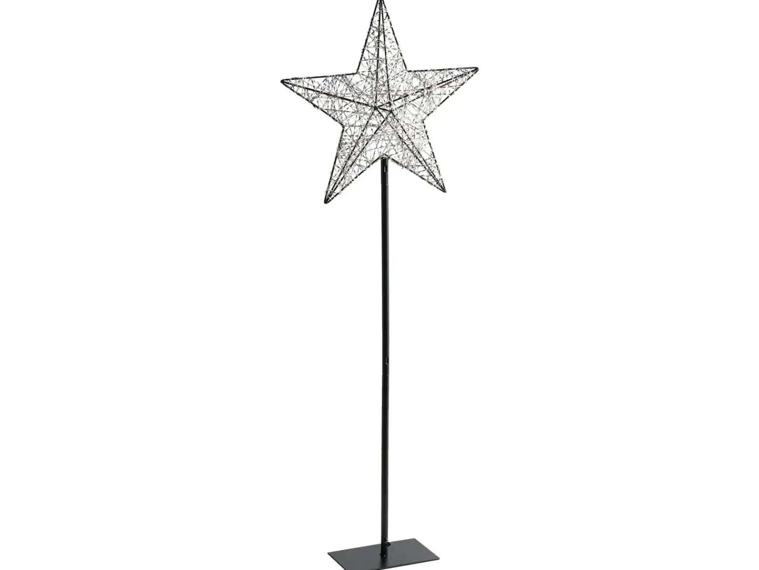 Best Beliani Decorazione per esterni LED SANNAN Stella 110 cm Nero