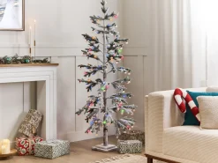 Outlet Beliani Decorazione per esterni LED TORSA Albero 180 cm Verde Bianco Verde