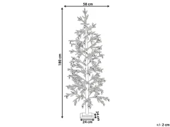 Outlet Beliani Decorazione per esterni LED TORSA Albero 180 cm Verde Bianco Verde
