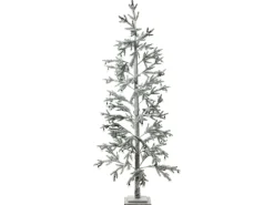 Outlet Beliani Decorazione per esterni LED TORSA Albero 180 cm Verde Bianco Verde