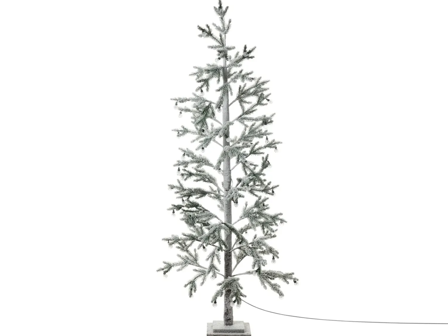 Outlet Beliani Decorazione per esterni LED TORSA Albero 180 cm Verde Bianco Verde