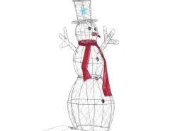 Clearance Beliani Decorazione per esterni LED VASMAN Pupazzo di neve 93 cm Bianco