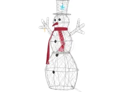 Clearance Beliani Decorazione per esterni LED VASMAN Pupazzo di neve 93 cm Bianco