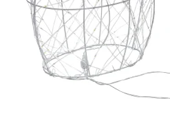 Clearance Beliani Decorazione per esterni LED VASMAN Pupazzo di neve 93 cm Bianco