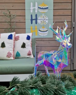 Discount Beliani Decorazione per esterni Smart LED con App POLARIS Renna 90 cm Multicolore