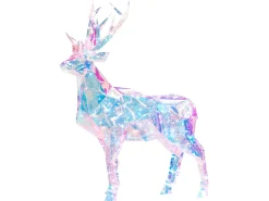 Discount Beliani Decorazione per esterni Smart LED con App POLARIS Renna 90 cm Multicolore
