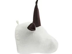 Online Beliani Decorazioni da Parete Cameretta Toro GEOFFREY Cotone 24 cm Bianco Bianco Marrone