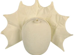 Outlet Beliani Decorazioni da Parete Cameretta Dinosauro REXX Cotone 29 cm Beige chiaro Beige Bianco