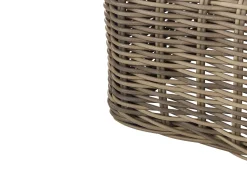 Sale Beliani Divano angolare da giardino con pouf 6 posti PALERMO Modulare Rattan sintetico (PE) Marrone chiaro Marrone Grigio