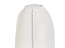 Sale Beliani Divano angolare da giardino con pouf 6 posti PALERMO Modulare Rattan sintetico (PE) Marrone Bianco Marrone