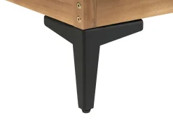 Hot Beliani Divano angolare da giardino 4 posti CAVEZZO Lato Sinistro Legno di acacia certificato Grigio Grigio Marrone Nero