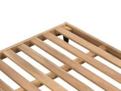 Hot Beliani Divano angolare da giardino 4 posti CAVEZZO Lato Sinistro Legno di acacia certificato Grigio Grigio Marrone Nero