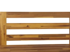 Discount Beliani Divano angolare da giardino 5 posti MARETTIMO Lato destro Legno di acacia certificato Marrone Bianco Marrone