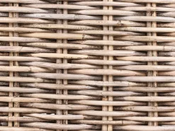 Sale Beliani Divano angolare da giardino 3 posti VALLETRI Lato destro Rattan Grigio