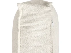 Divano angolare KOLDING Bouclé Beige chiaro con ottomana Lato Sinistro