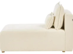Divano angolare modulare NERBO Bouclé Bianco sporco Lato Sinistro