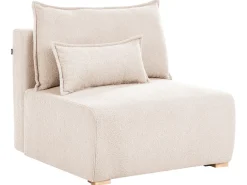 Divano angolare modulare NERBO Bouclé Beige Lato Sinistro