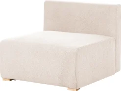 Divano angolare modulare NERBO Bouclé Beige Lato destro