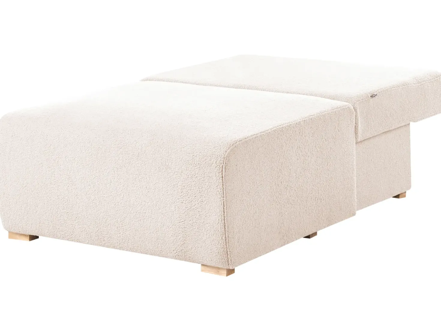 Divano angolare modulare NERBO Bouclé Beige Lato destro