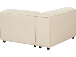 Divano angolare modulare 3 posti ARDAL Tessuto Beige con ottomana Lato Sinistro