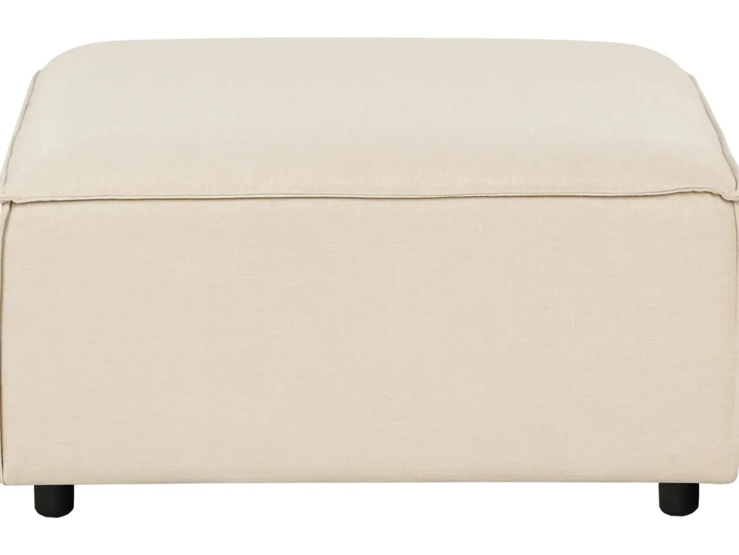 Divano angolare modulare 3 posti ARDAL Tessuto Beige con ottomana Lato destro