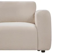 Divano angolare modulare 5 posti KIVVIK Bouclé Beige Lato Sinistro